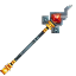 Flame Crystal Staff