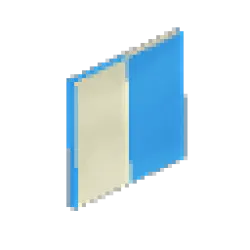 Modern Blue Cloth Roof - Vertical