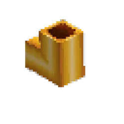Gold Pipe - Corner