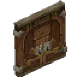 Medium Overgrown Temple Door
