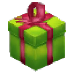 Small Green Christmas Packet