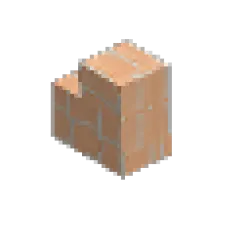 Peachstone Cobble Pipe - Corner