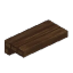 Large Crude Wooden Shelf