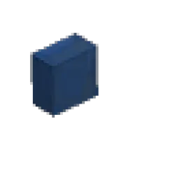 Blue Runic Brick Pipe - Short